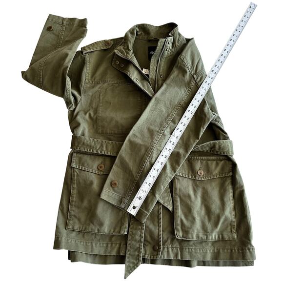 Olive Green Women's Utility Jacket - Picture 12 of 12